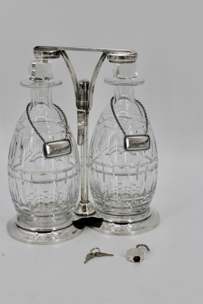 Tiffany & Co. Tantalus Set with Lock & Key