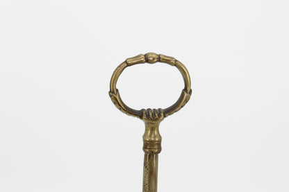 18th Century Solid Brass Triple-Wick Dutch Lucerna (Whale Oil Lamp)