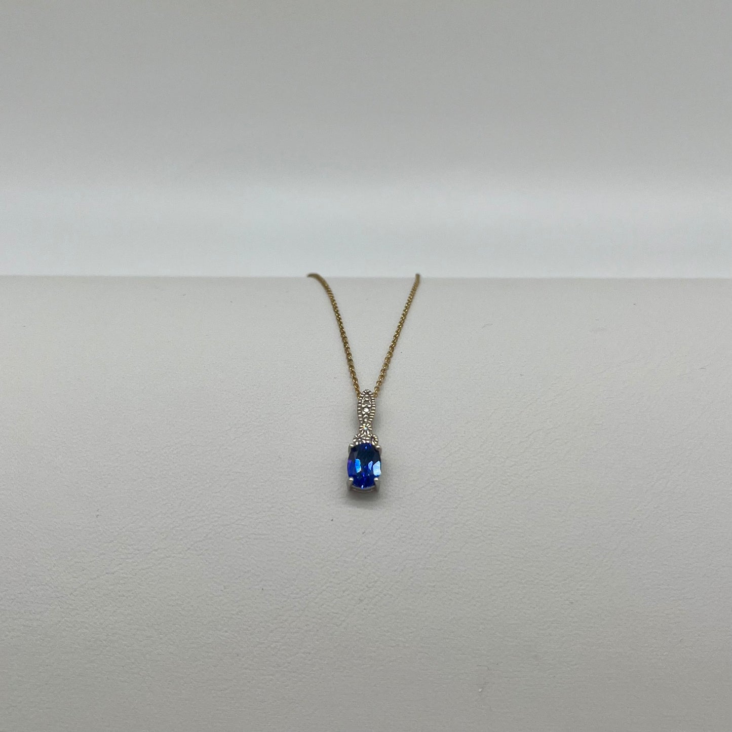 Sapphire & Diamond Set Two-Tone Gold, 2.35 CTW 14K