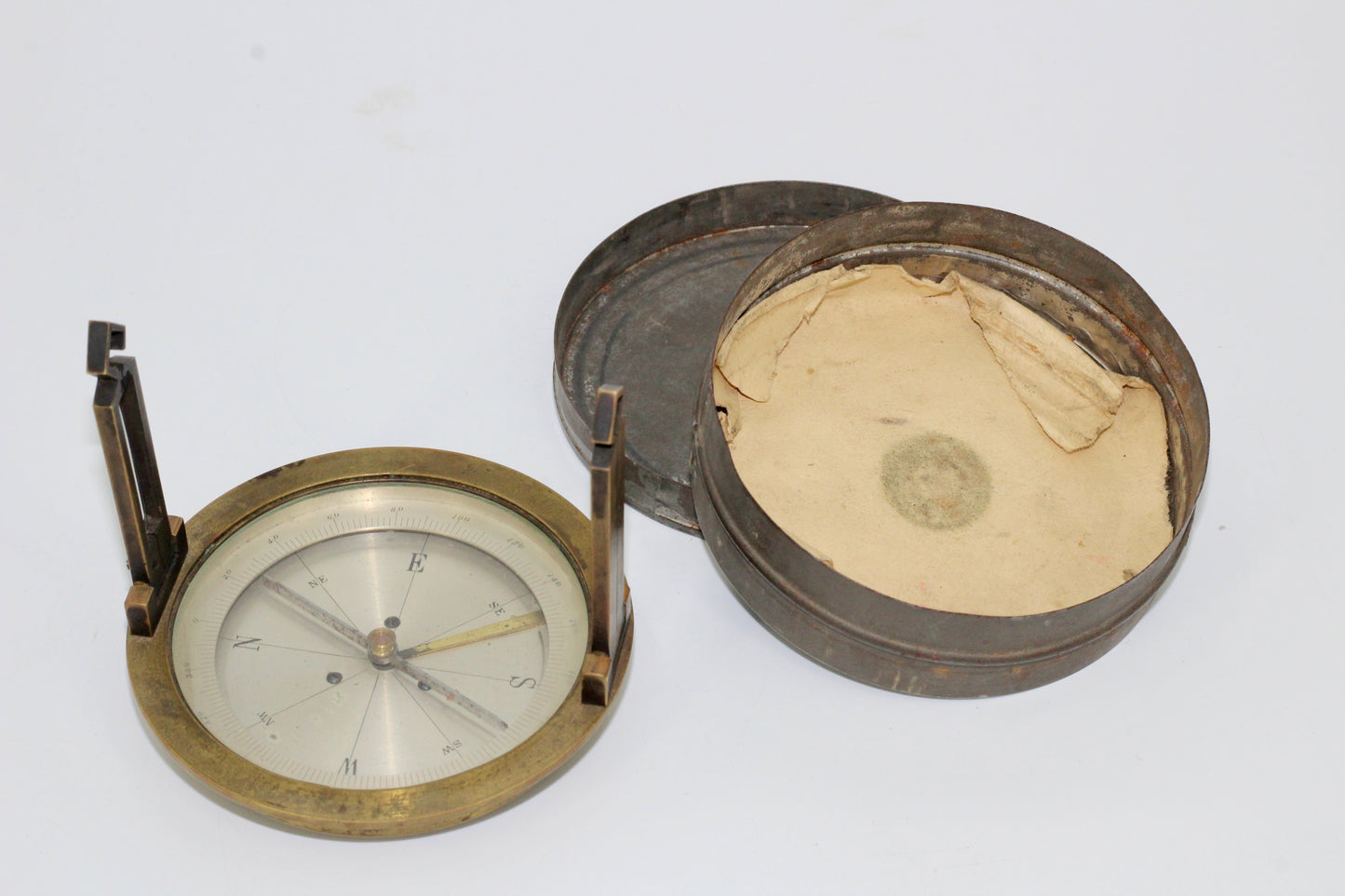 Antique Suspension Surveyors Compass, c.1900