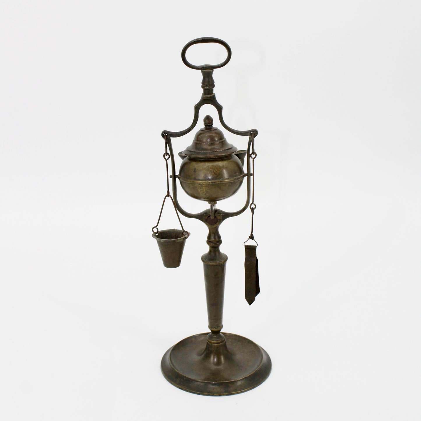Late Byzantine Bronze Rotating Double-Spout Lucerna