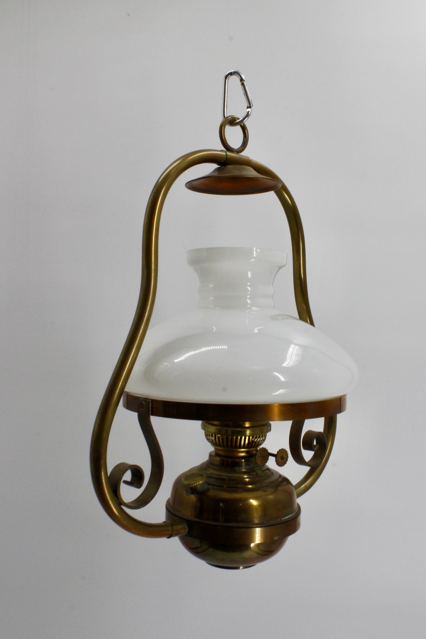 Sherwoods Ltd. Custom All-Brass Hanging Lamp (Double Burner)