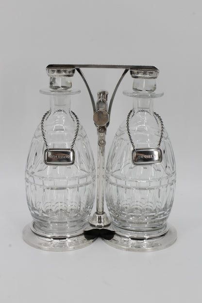 Tiffany & Co. Tantalus Set with Lock & Key