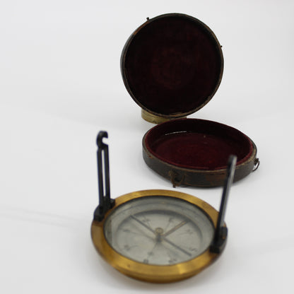 Chagrin-Cased French Surveyors Compass