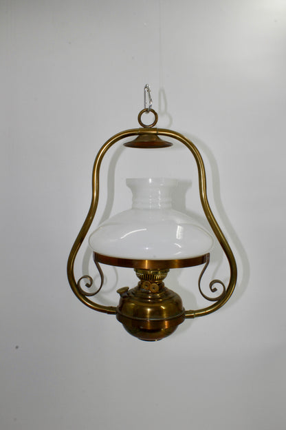 Sherwoods Ltd. Custom All-Brass Hanging Lamp (Double Burner)