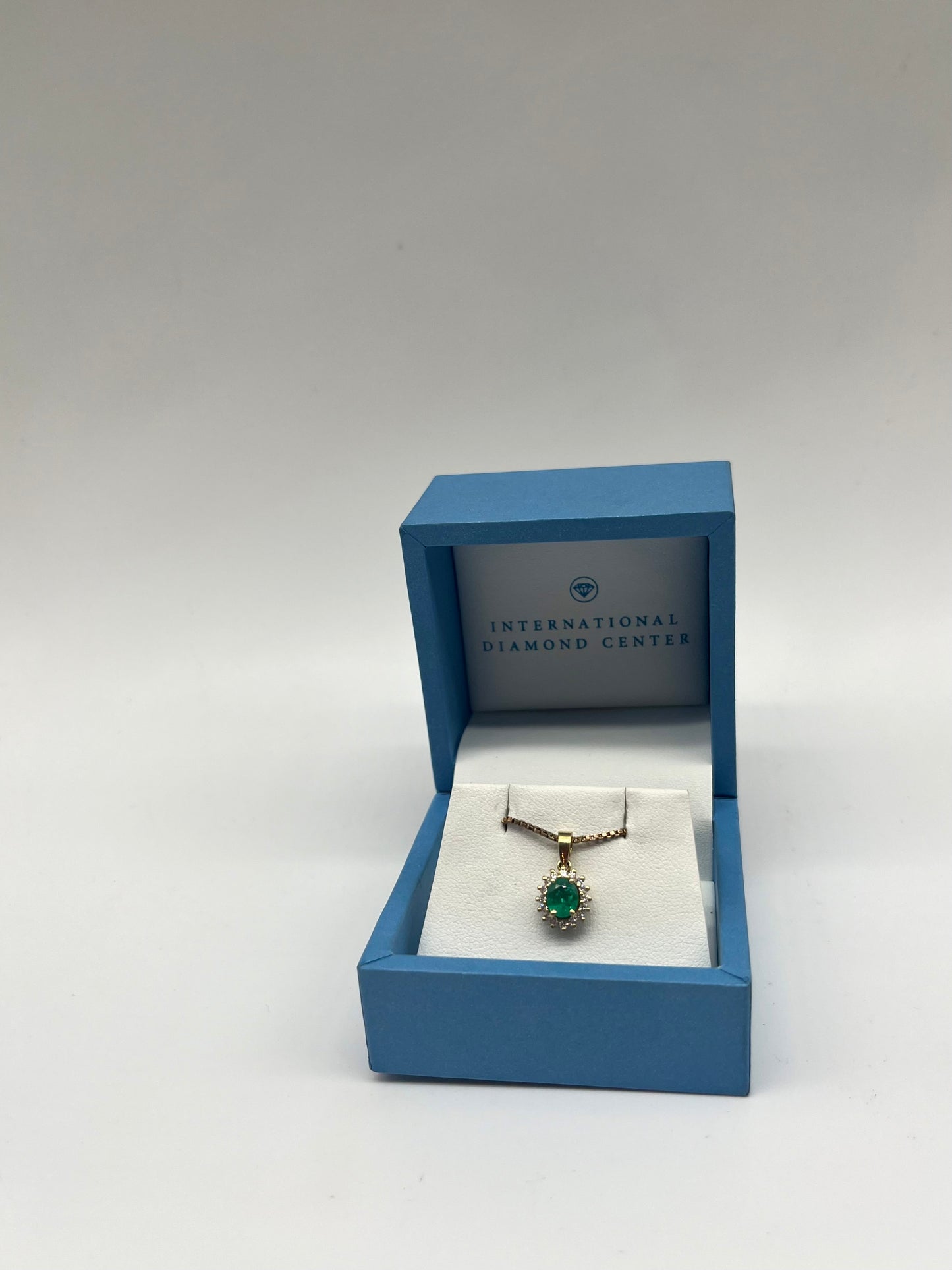 Emerald & Diamond Pendant, 0.83 CTW 18K Gold