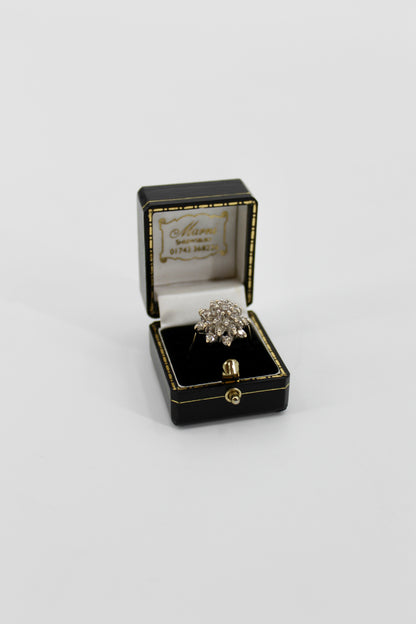 Antique Diamond Cluster Ring, 2.82 CTW 14K Gold