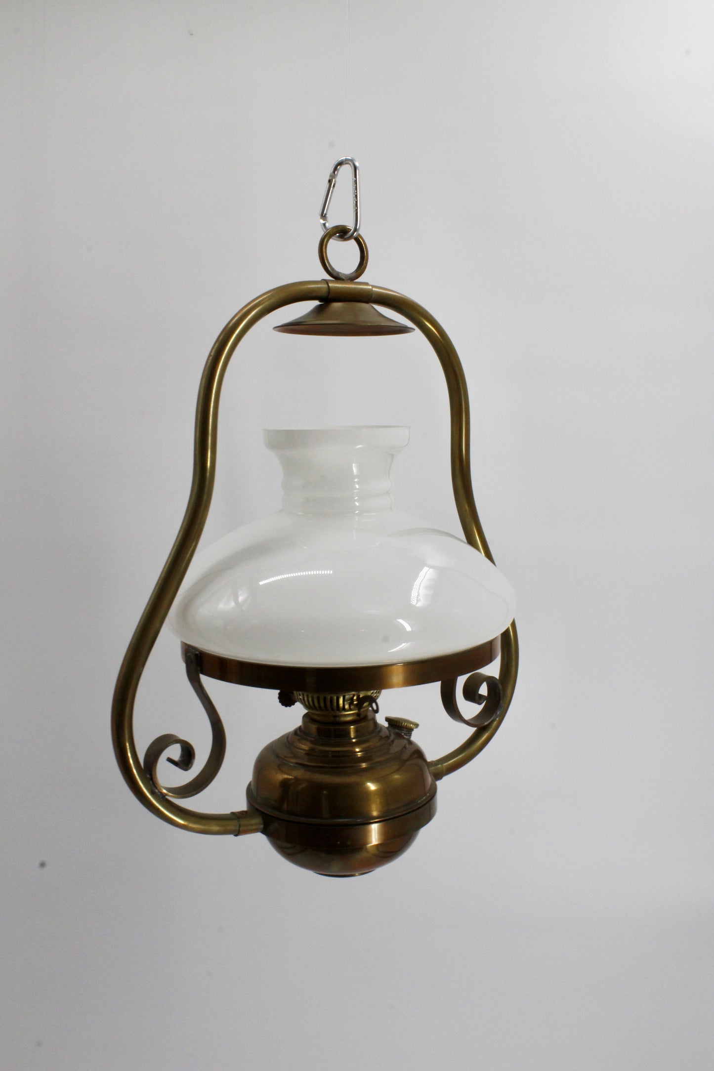 Sherwoods Ltd. Custom All-Brass Hanging Lamp (Double Burner)