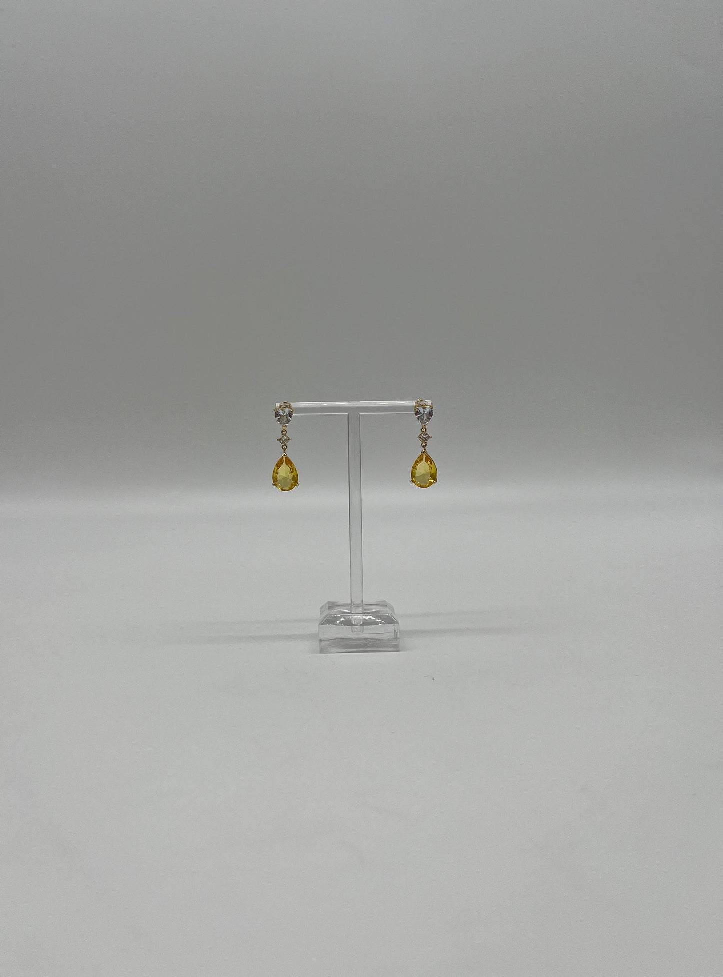 Citrine & Burmese Spinel Drop Earrings, 12 CTW 14K Vermeil