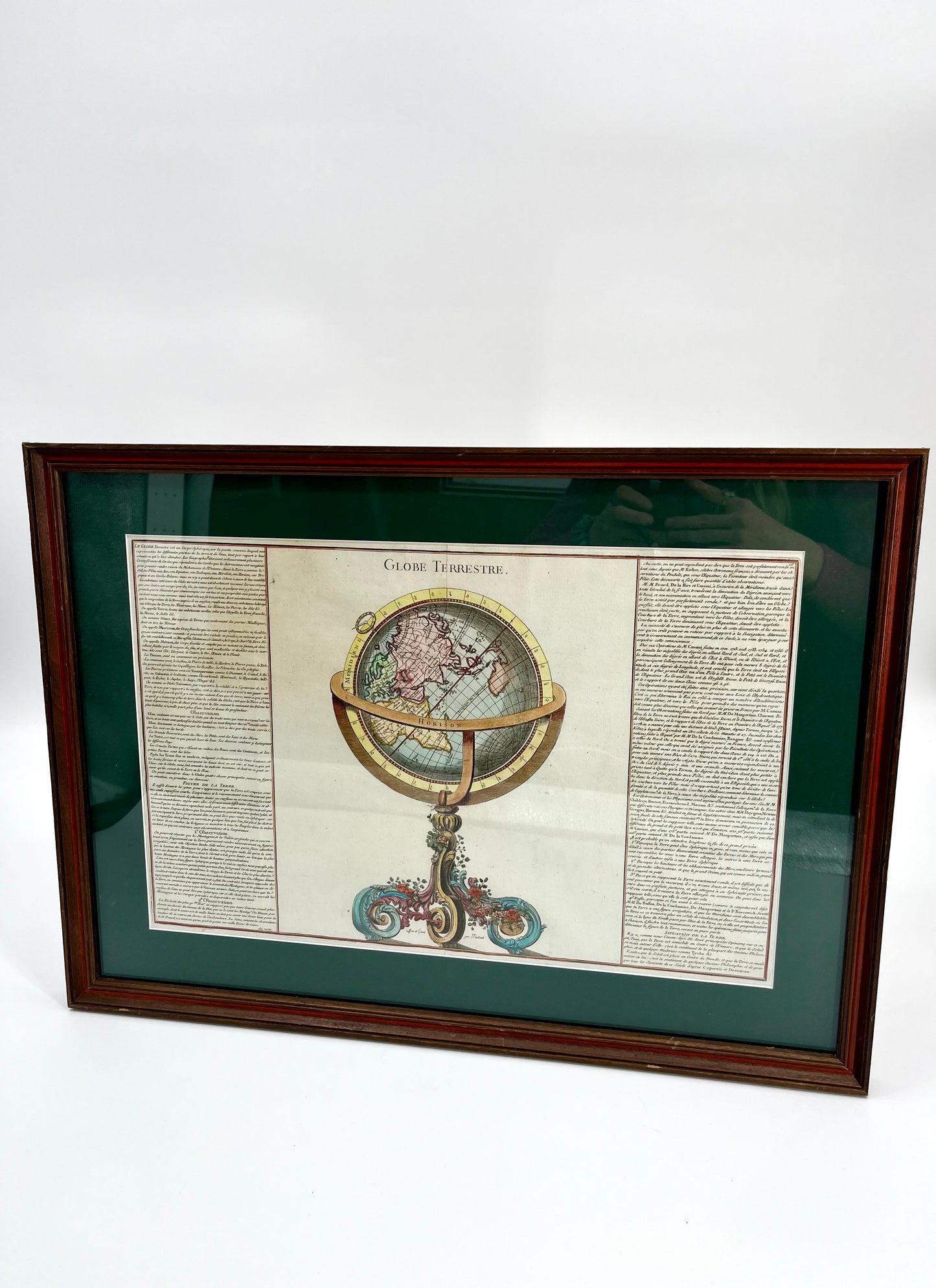 1761 Celestial & Terrestrial Globes- Claude Buy de Mornas (Framed Pair-Vol.1 Atlas Prints)