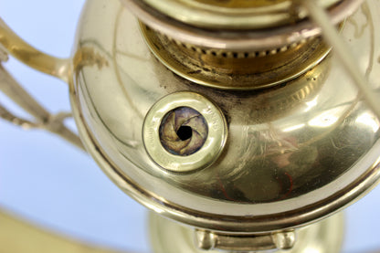 Rare 1860's Ornate Brass Morris Patent Lamp by Hinks & Son