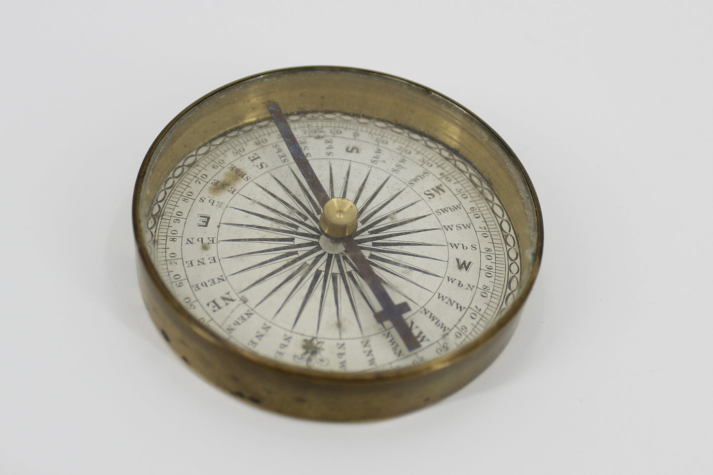 Georgian Brass Pocket Compass, c.1830