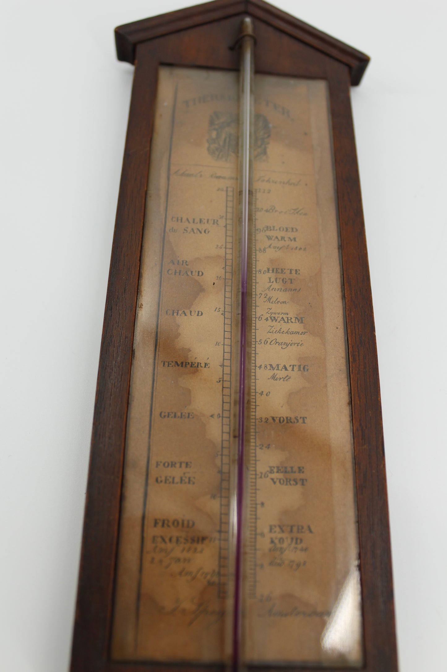 1828 J. Speyer Dutch Thermometer