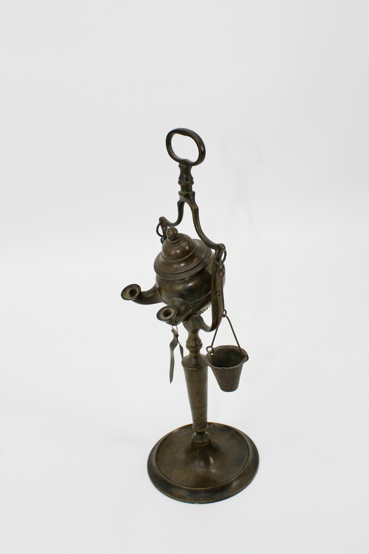 Late Byzantine Bronze Rotating Double-Spout Lucerna