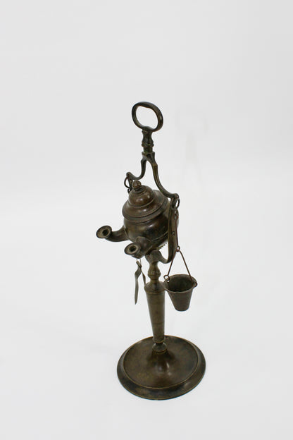 Late Byzantine Bronze Rotating Double-Spout Lucerna