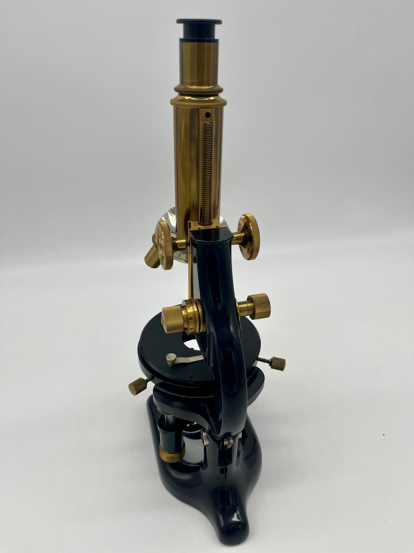 1930's German Jena Brass Microscope by Carl Zeiss