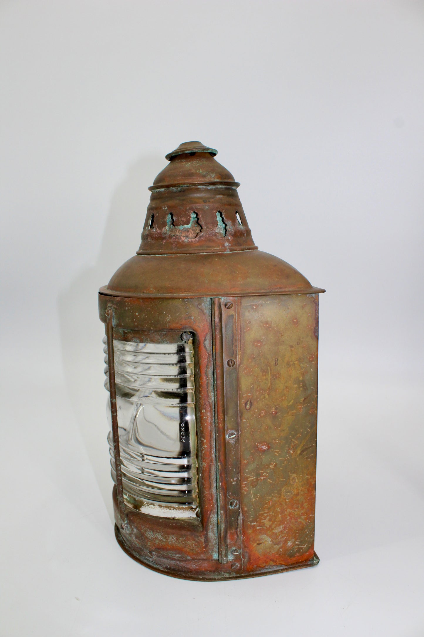 Copper Perko De-Lite Ship's Lantern-Early Pair