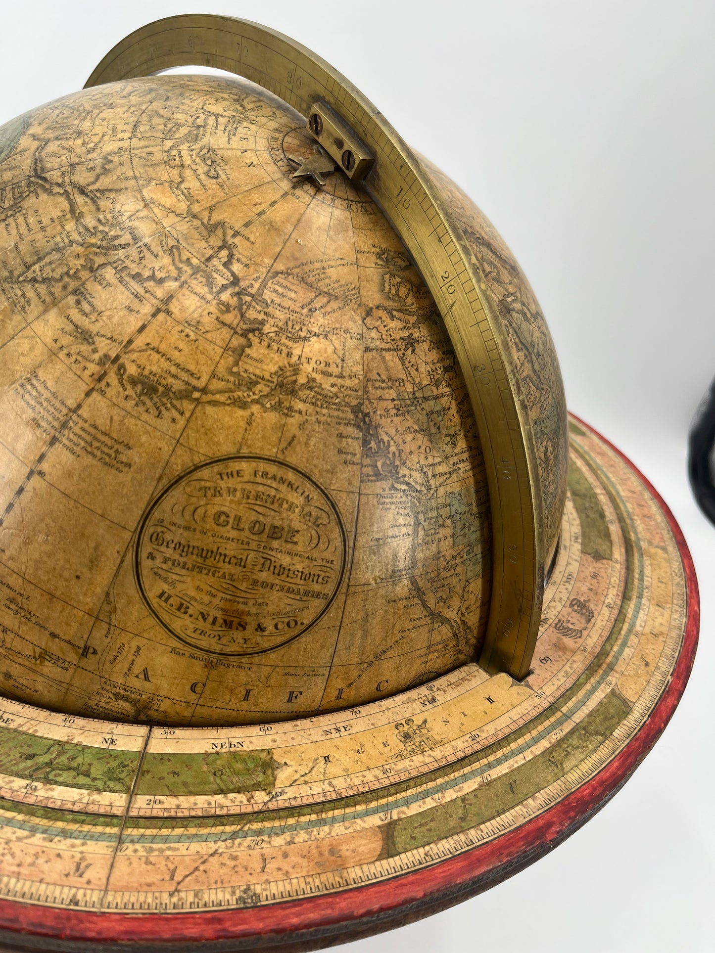 H.B. Nims & Co. Terrestrial Globe, c.1880-1885