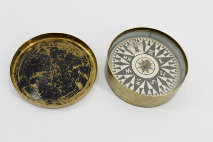 Mid-19th Century French Victorian Ships Compass