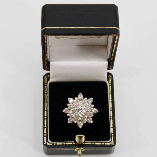 Antique Diamond Cluster Ring, 2.82 CTW 14K Gold