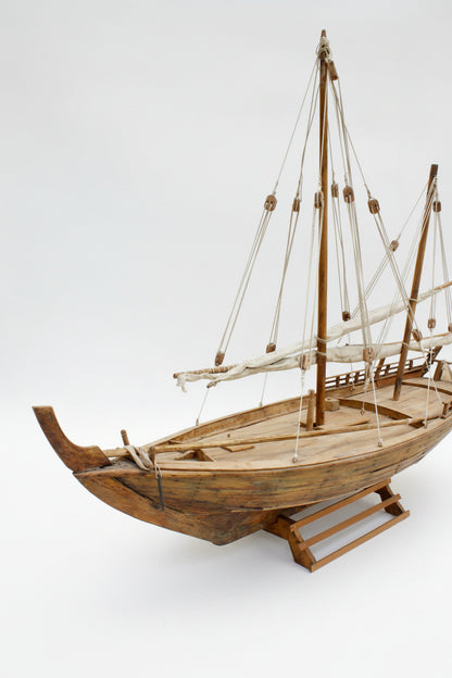Large Antique Dhow Model Boat