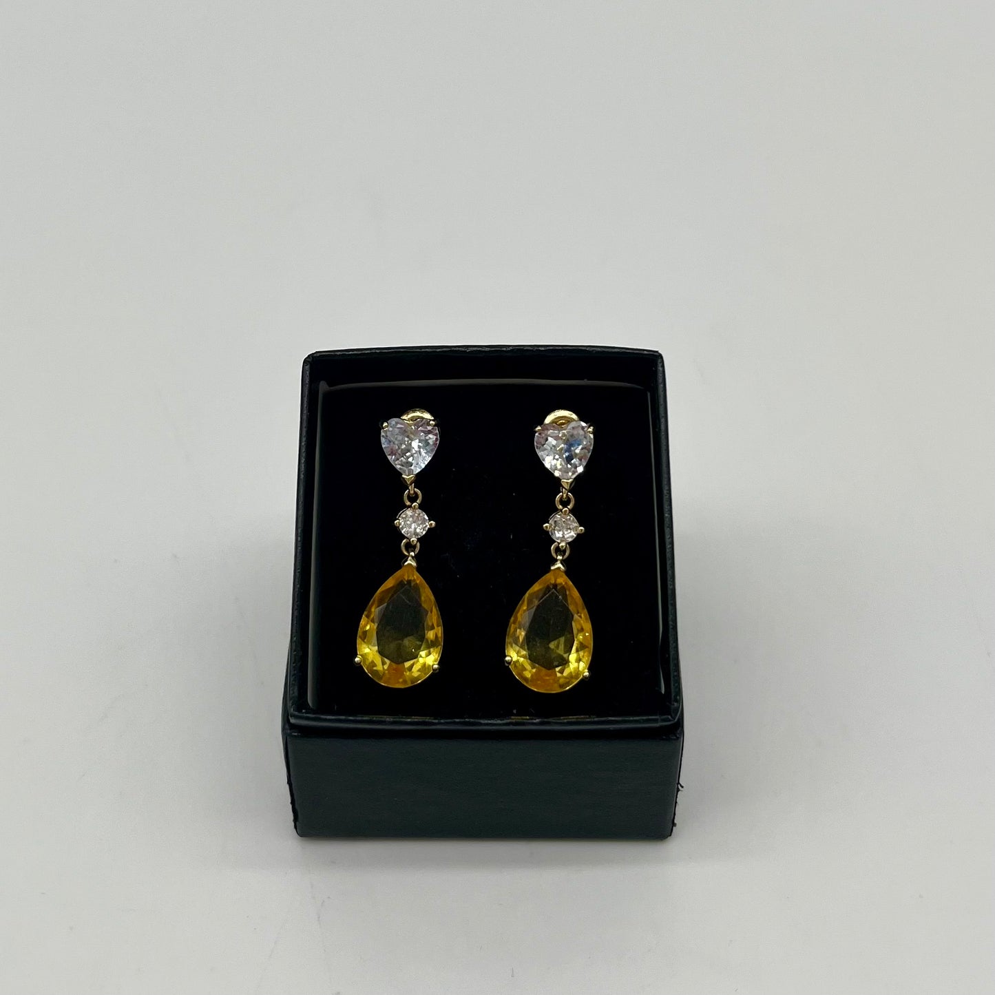 Citrine & Burmese Spinel Drop Earrings, 12 CTW 14K Vermeil