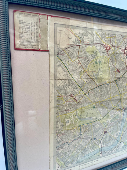 Carte de poche de Londres de 1881