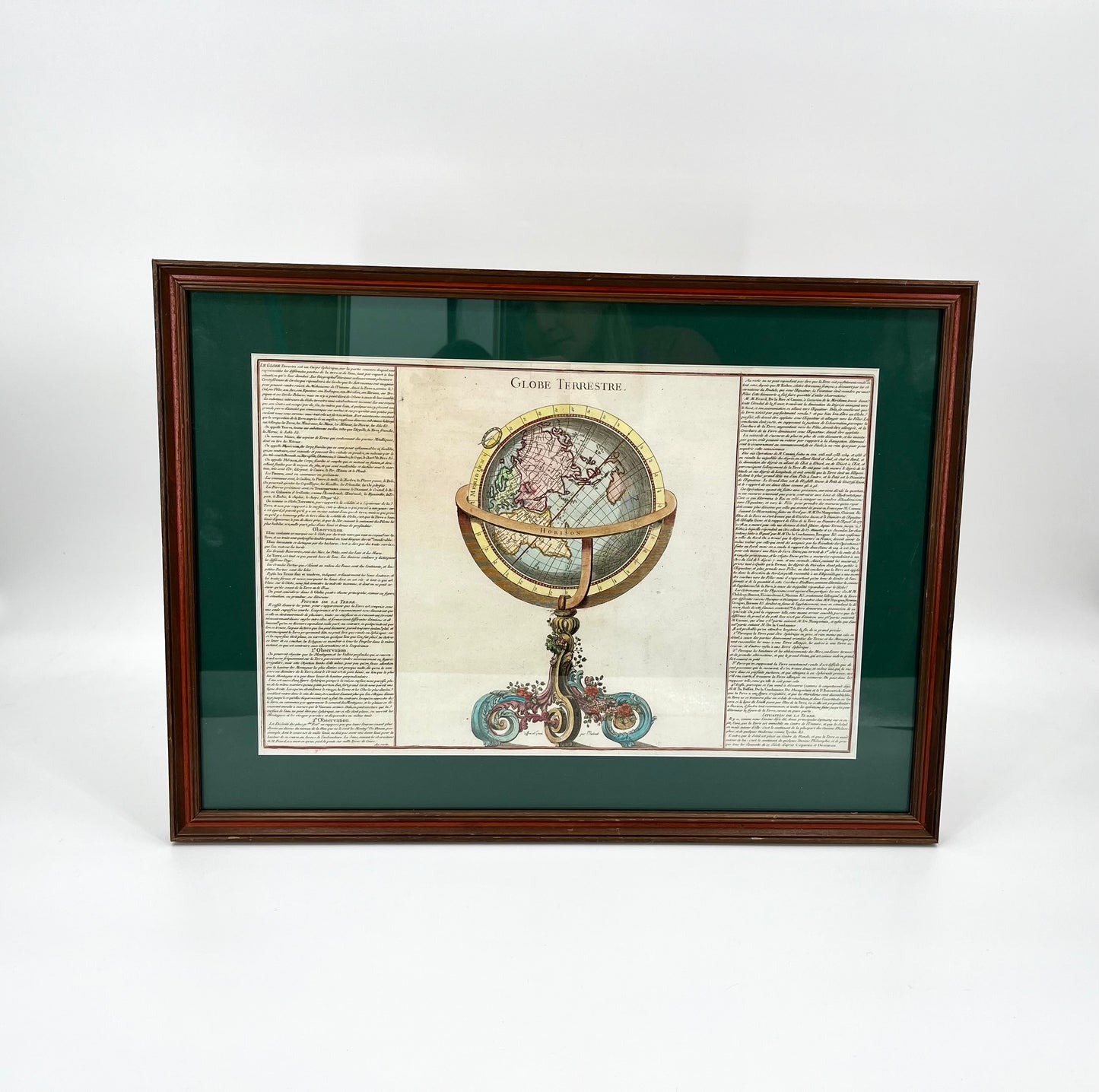 1761 Celestial & Terrestrial Globes- Claude Buy de Mornas (Framed Pair-Vol.1 Atlas Prints)