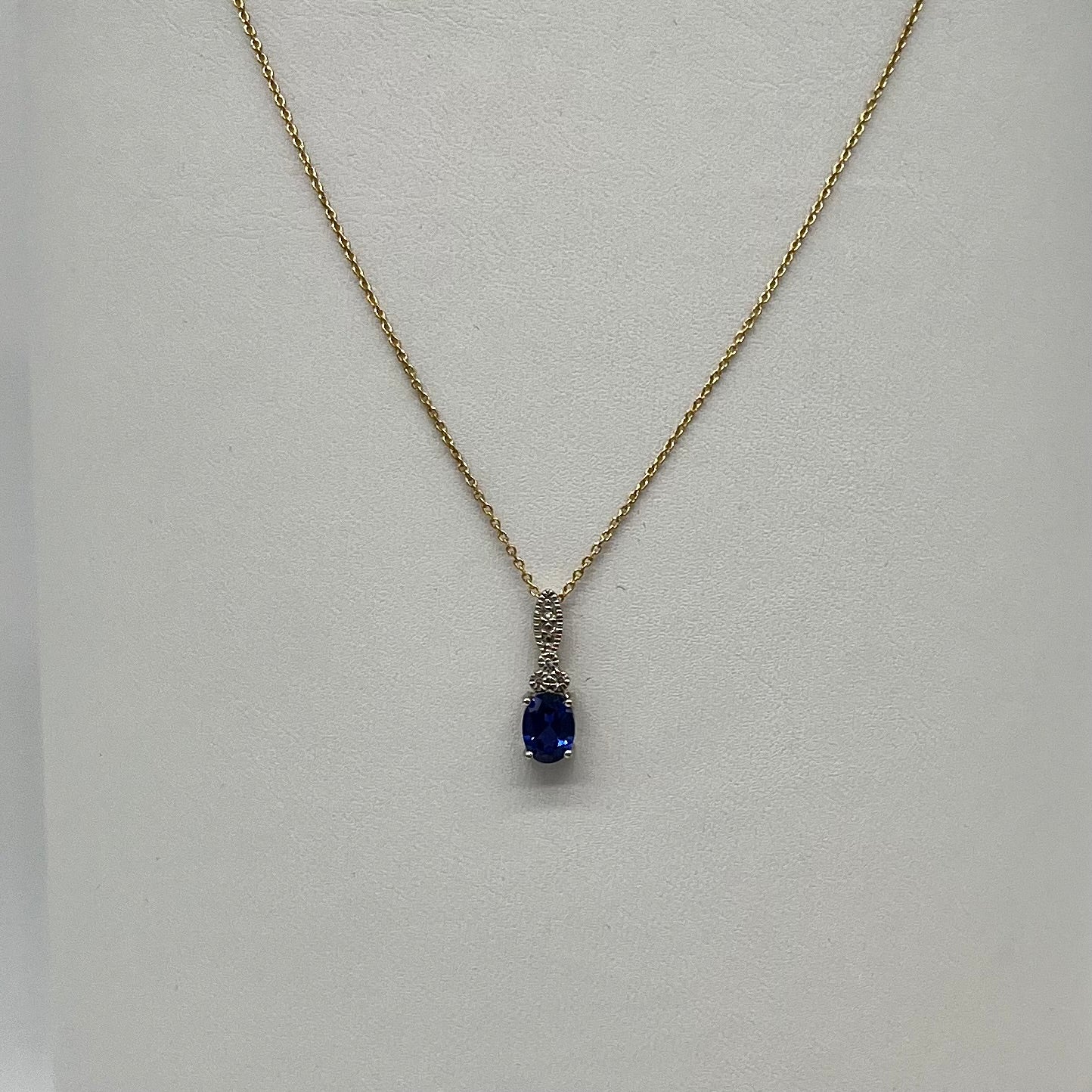 Sapphire & Diamond Set Two-Tone Gold, 2.35 CTW 14K