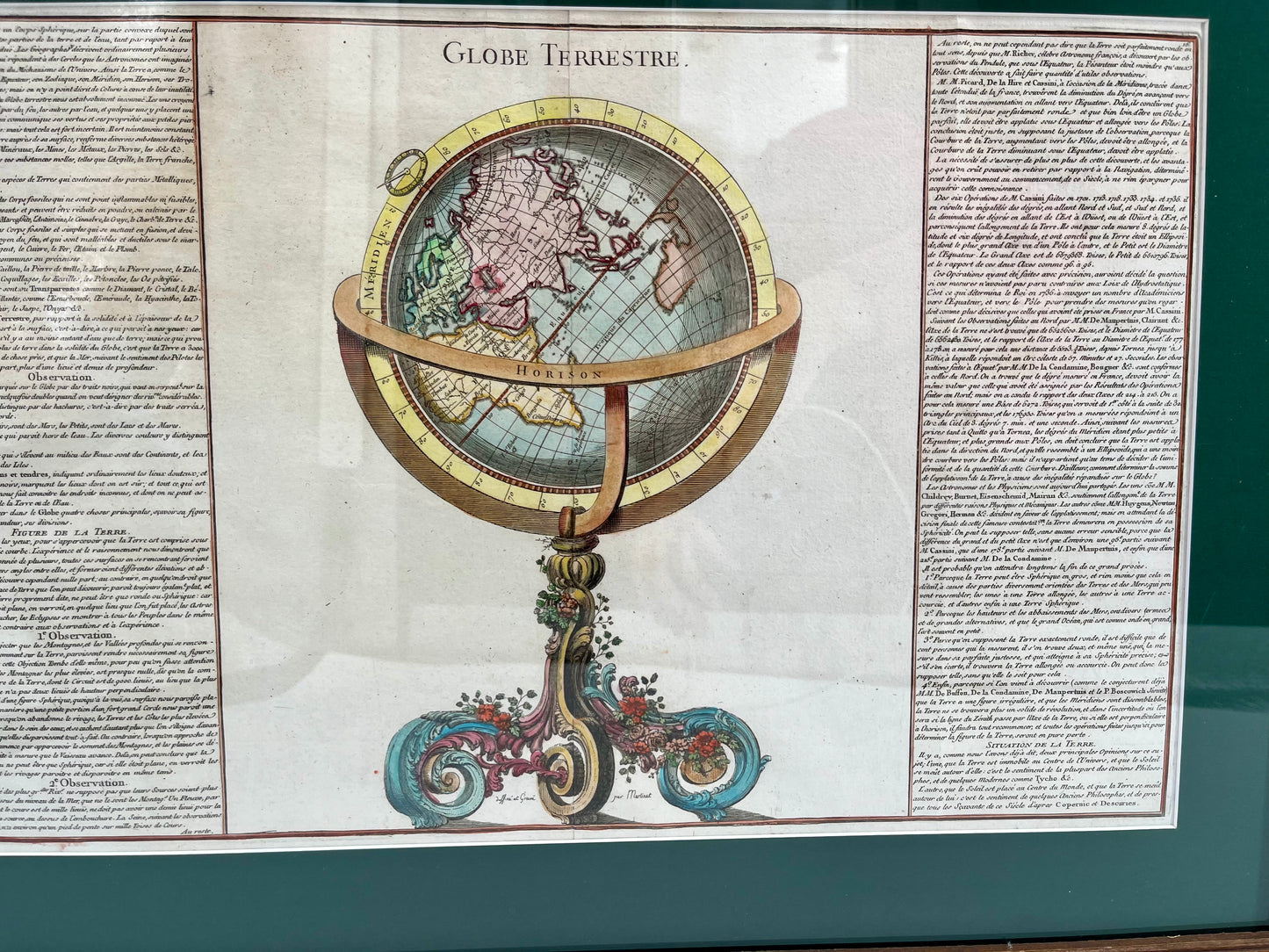 1761 Celestial & Terrestrial Globes- Claude Buy de Mornas (Framed Pair-Vol.1 Atlas Prints)