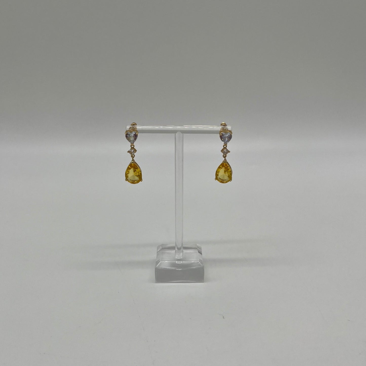 Citrine & Burmese Spinel Drop Earrings, 12 CTW 14K Vermeil