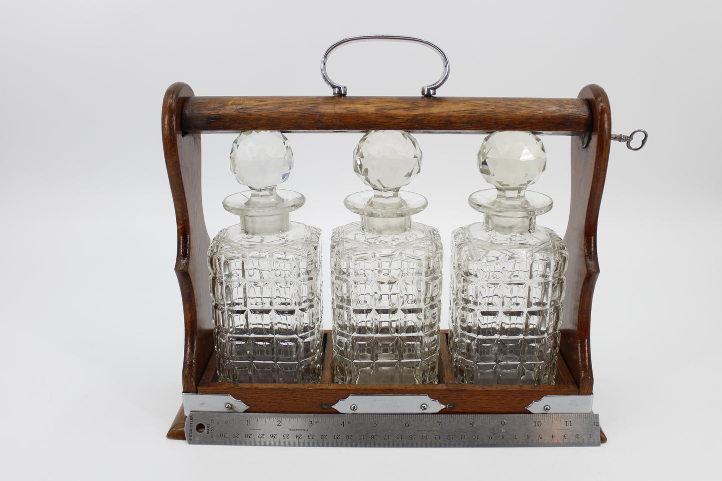 Complete 19th Century Tantalus Set (With Key)