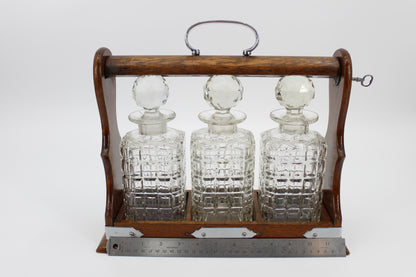 Complete 19th Century Tantalus Set (With Key)