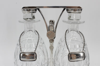 Tiffany & Co. Tantalus Set with Lock & Key