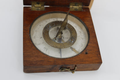French 'New World' Travelers' Horizontal Sundial, c.1830