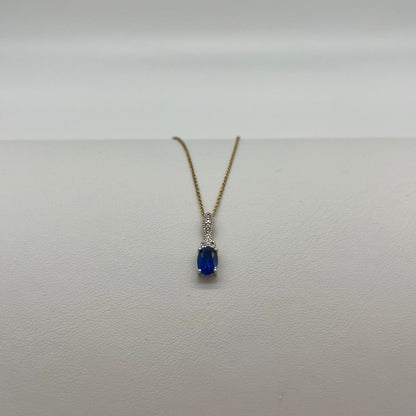 Sapphire & Diamond Set Two-Tone Gold, 2.35 CTW 14K