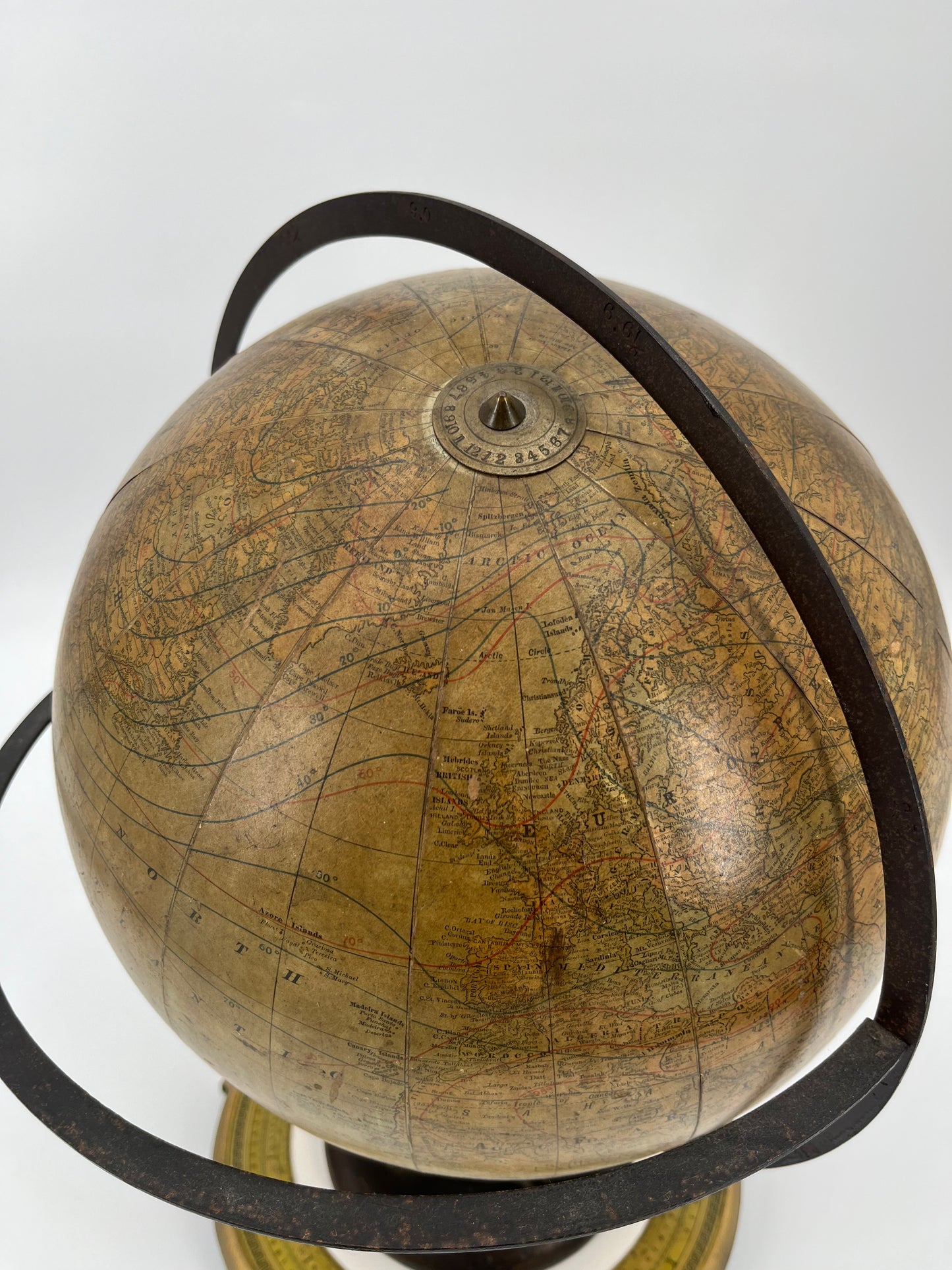 1891-1903 Telluric Table Globe by Rand McNally