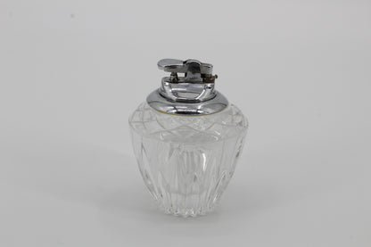 Antique Sterling Silver & Cut-Crystal Lighter