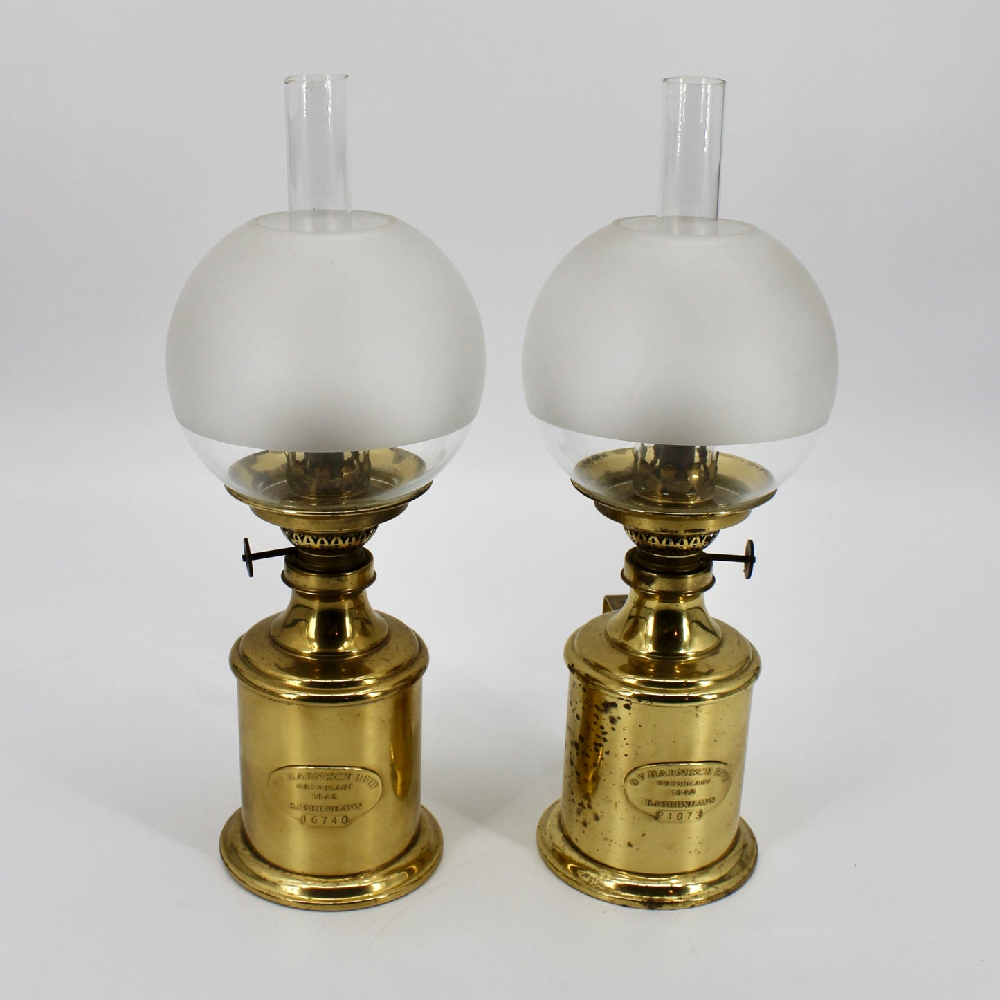Engineers Lamp Pair by GV Harnisch
