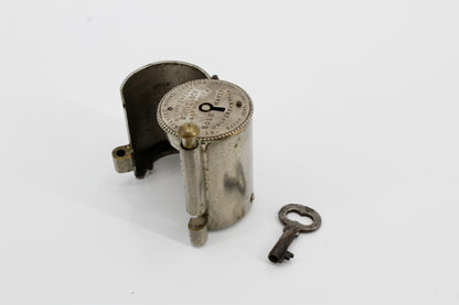 1881 Burns's Royal Patent Bottle Lock & Key Set by Thomas Turner & Co.