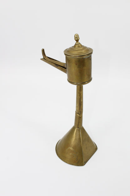 18th Century Flemish Brass Spout Lamp