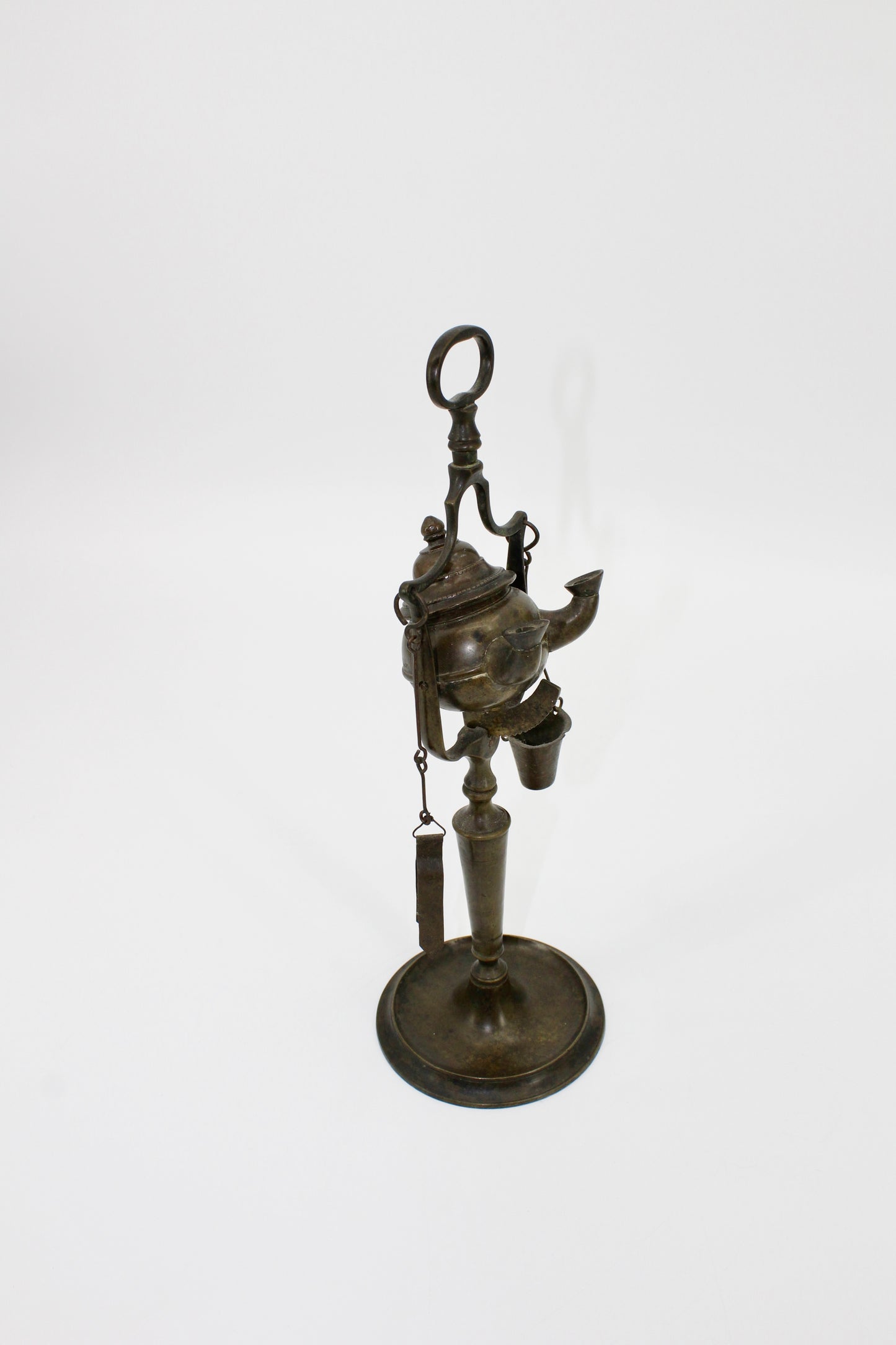 Late Byzantine Bronze Rotating Double-Spout Lucerna