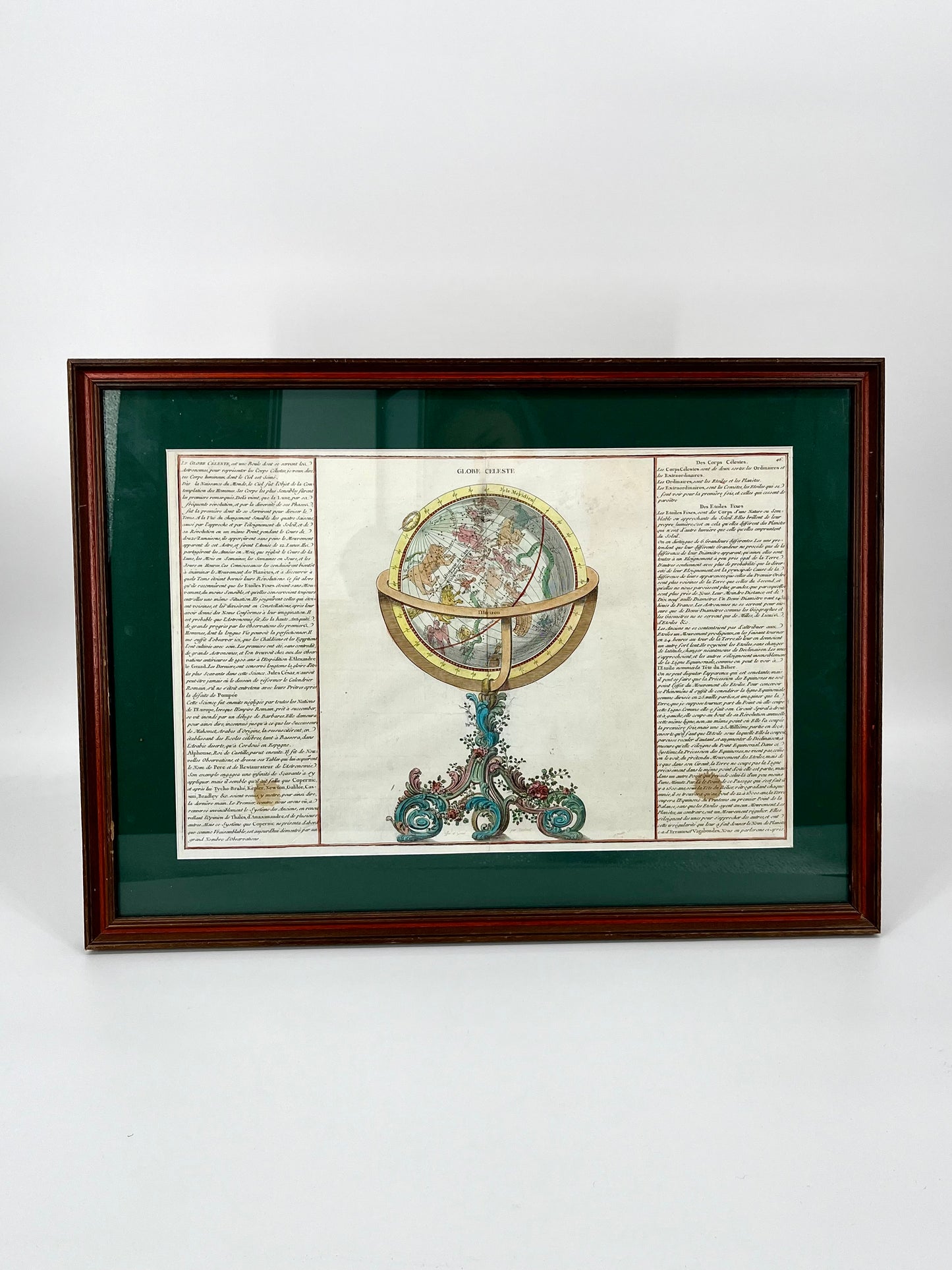 1761 Celestial & Terrestrial Globes- Claude Buy de Mornas (Framed Pair-Vol.1 Atlas Prints)