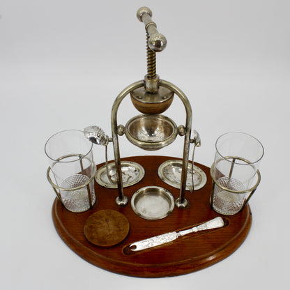 Victorian Silver-Plate Juicer & Cocktail Station