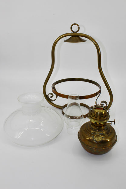 Sherwoods Ltd. Custom All-Brass Hanging Lamp (Double Burner)