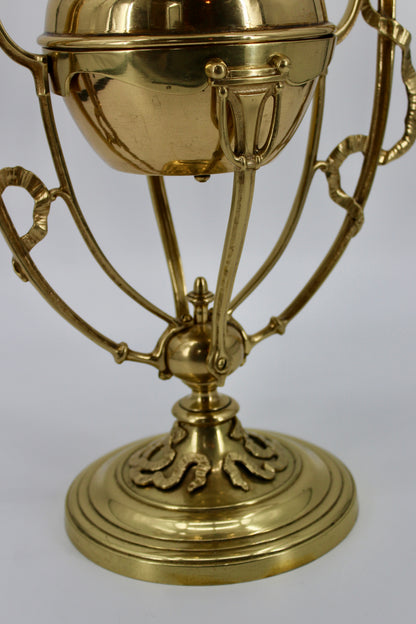 Rare 1860's Ornate Brass Morris Patent Lamp by Hinks & Son