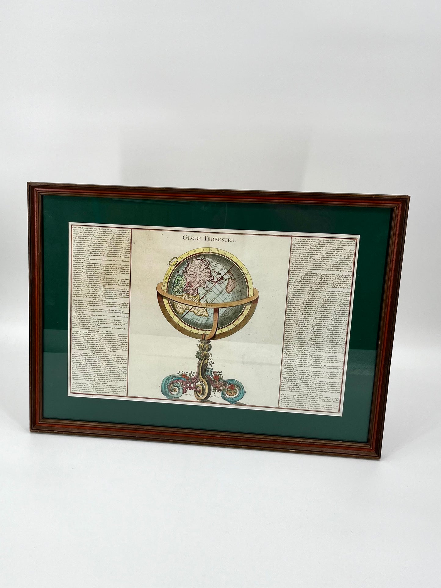 1761 Celestial & Terrestrial Globes- Claude Buy de Mornas (Framed Pair-Vol.1 Atlas Prints)