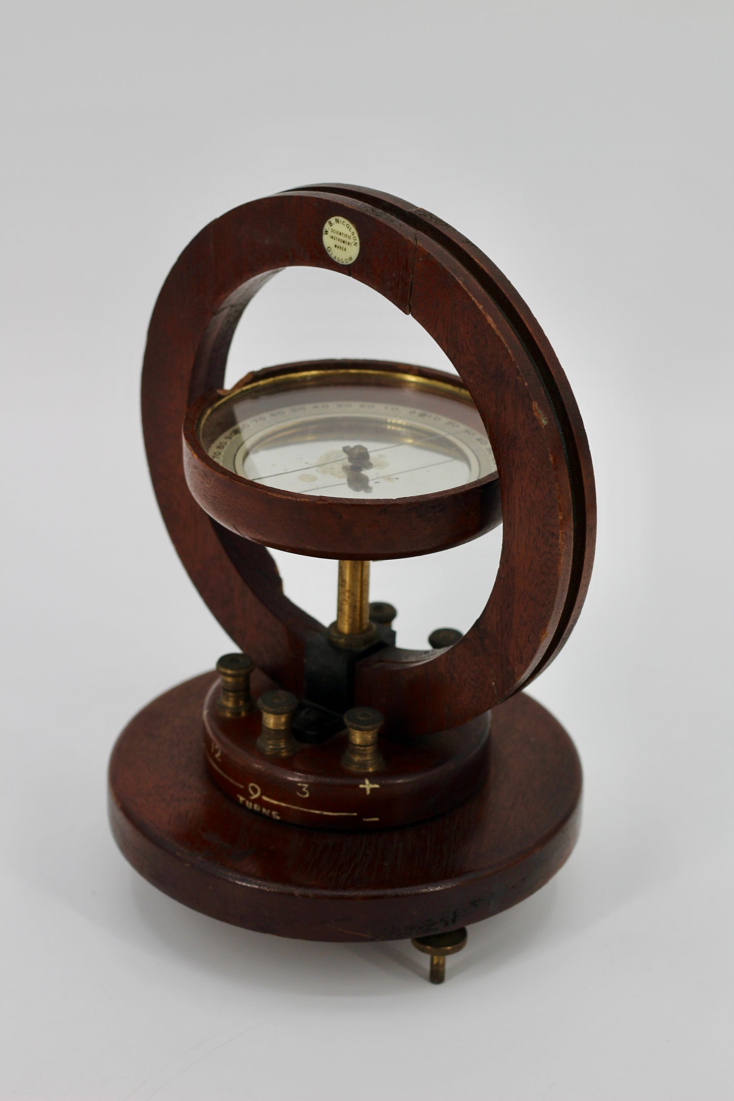 Tangent Galvanometer by W.B. Nicolson (Cloched)