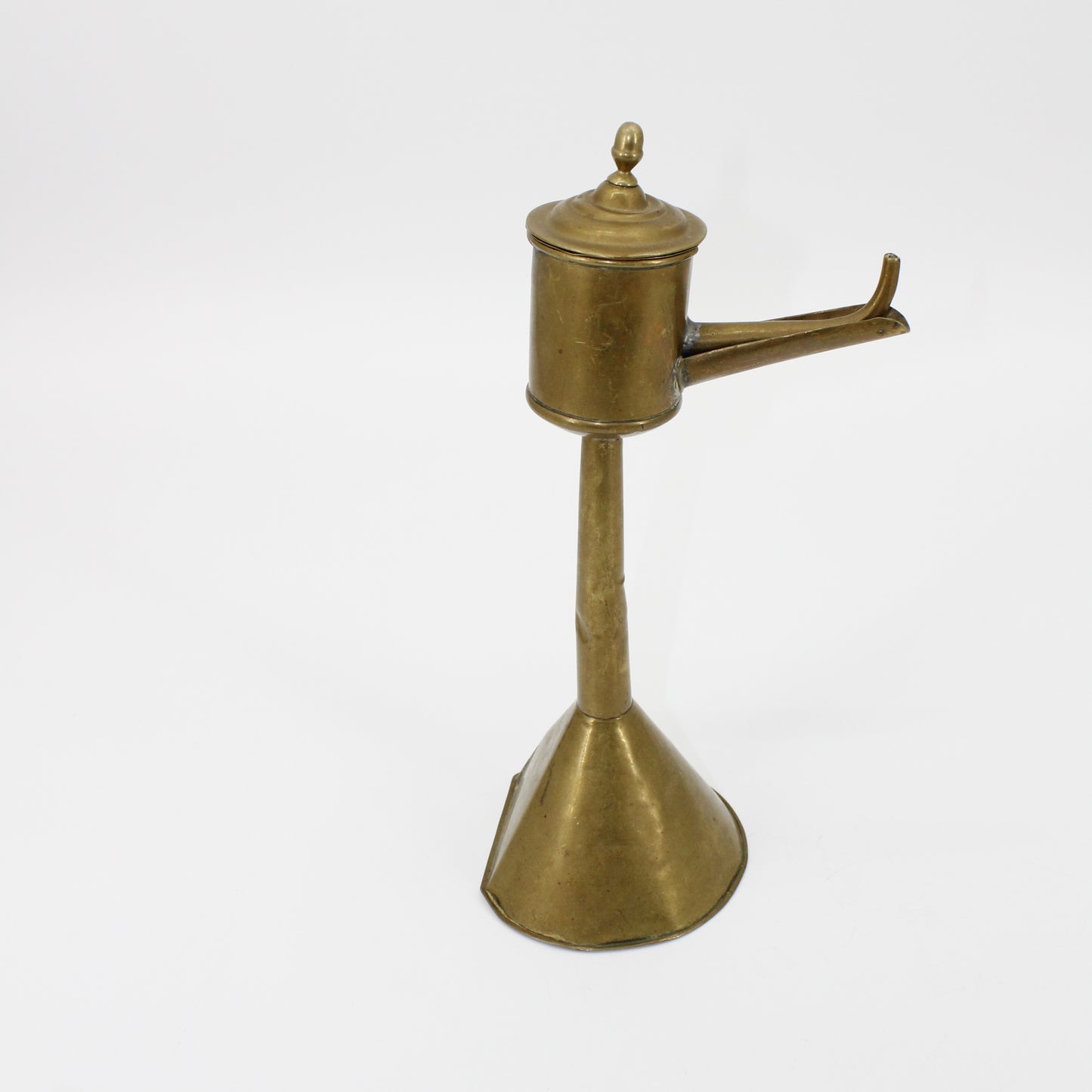 18th Century Flemish Brass Spout Lamp