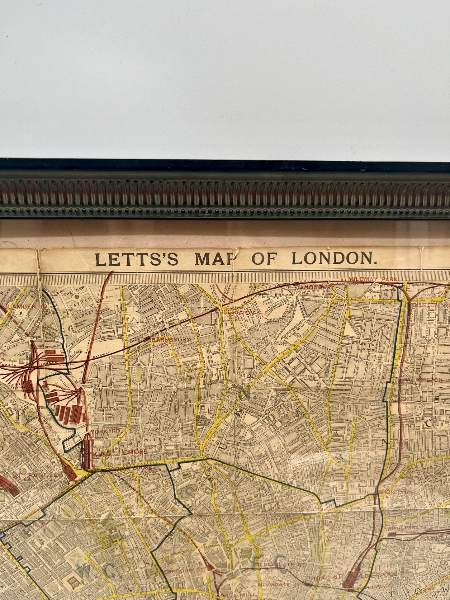 1881 Lett’s Pocket Map of London